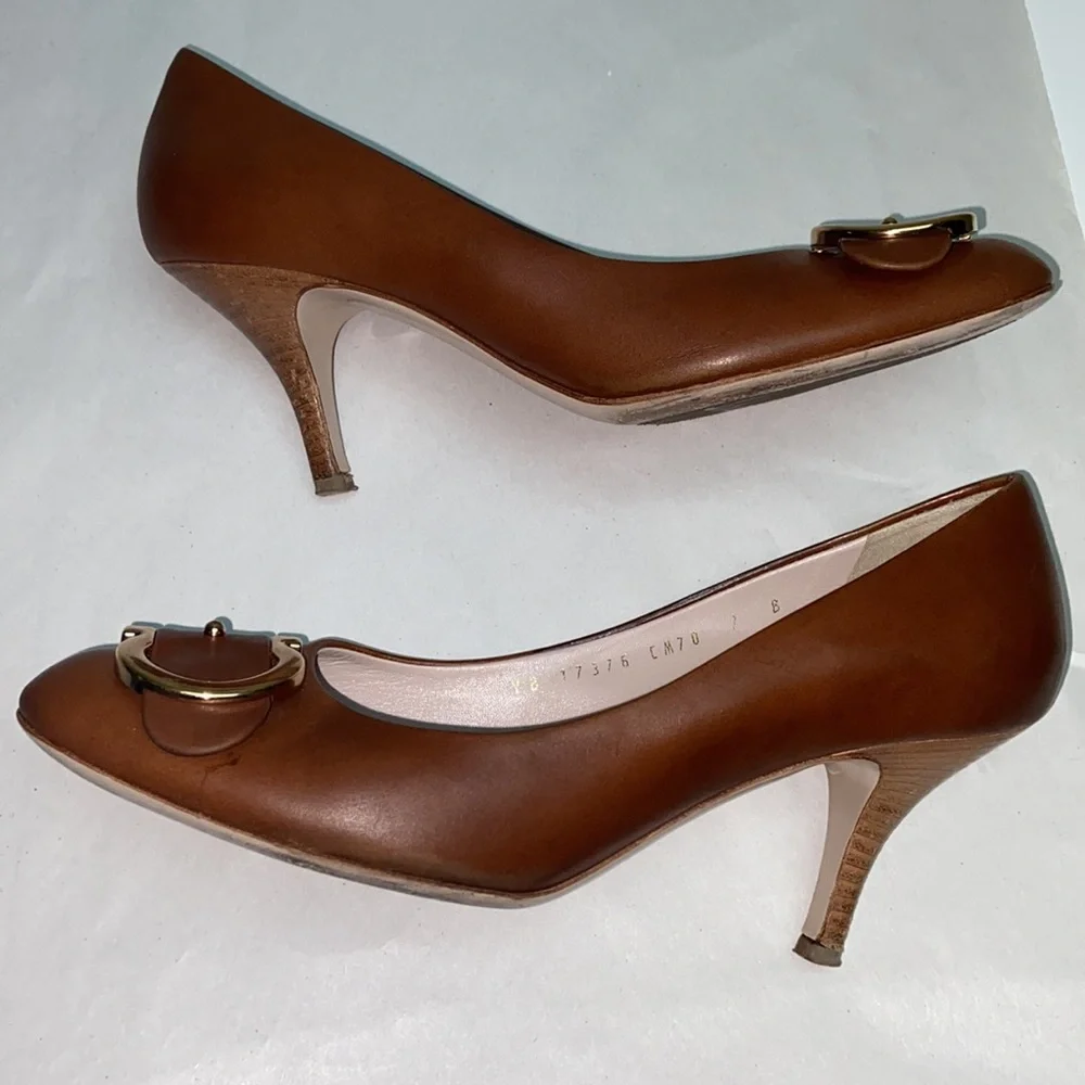 Salvatore Ferragamo horse bit like buckle shoes size 7 - Picture 9 of 9